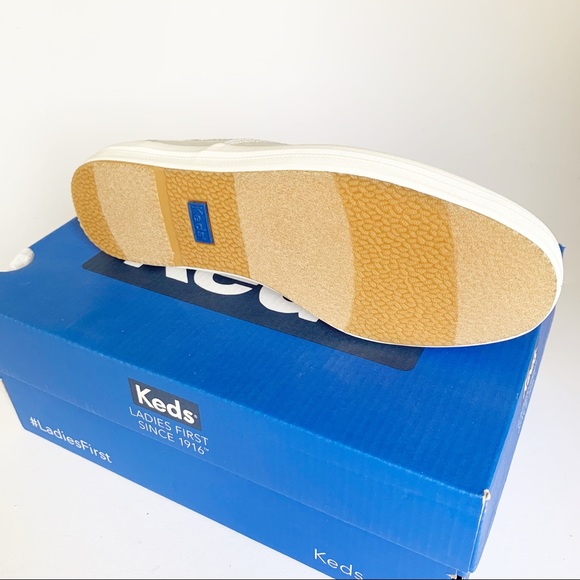 NWB KEDS Champion Matte Brushed Metallic Silver - Picture 8 of 8